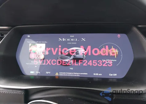 2020 Tesla Model X Long Range Dual Motor All-Wheel Drive/Long Range Plus Dual Motor All-Wheel Drive from USA, damaged, VIN 5YJXCDE21LF245323